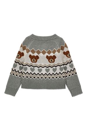 grey fabric cardigan MONNALISA KIDS | 19F80860620232